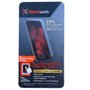 black web glass screen protector